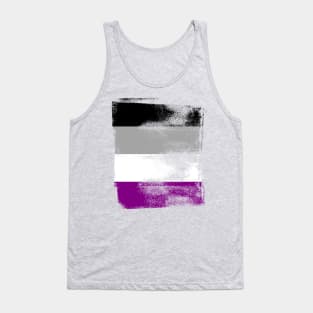 Asexual Pride Flag Colors Vintage Finish Tank Top